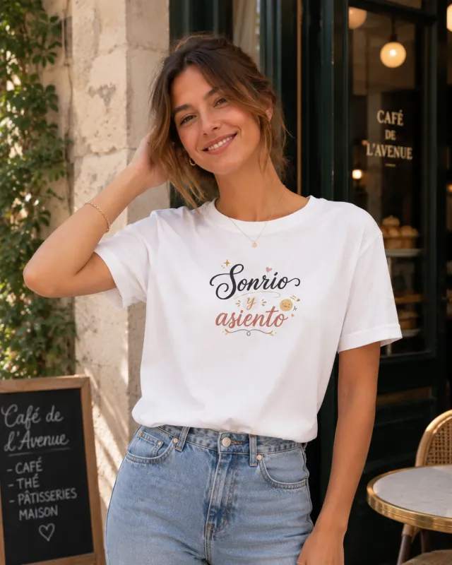 Sonrío y asiento