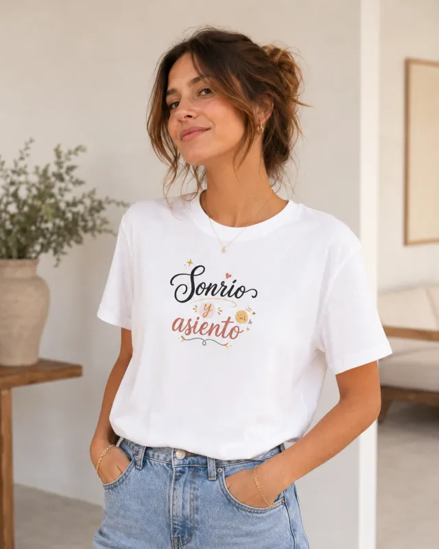 Sonrío y asiento